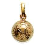 Les Tr&eacute;sors De Lily [D8017] - Pendentif Plaqu&eacute; Or 'Football' dor&eacute; - 10 mm kuld