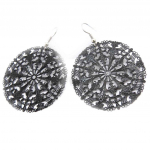 Les Tr&eacute;sors De Lily [J8005] - Boucles Cr&eacute;ateur 'Carmen' noir must