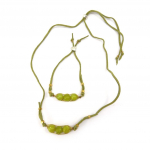 Les Tr&eacute;sors De Lily [K4706] - Parure Cr&eacute;ateur 'Mineralia' jade vert roheline