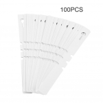 100 tk Plastikust lasteaia aiakaunistused Stake Taimesildid Muru ornament valge