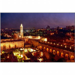 T&auml;is&uuml;mmargune puur 5D DIY teemantmaal Jeruusalemma linna maastiku tikandid ristpistes 20X30CM