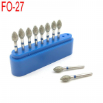 10 tk/komplekt 1,6 mm hambaravi teemanthammaste kiirhari hammaste valgendamiseks Hambaarsti poleerimist&ouml;&ouml;riist FO-27 FO-27 sinine