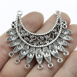 1tk 54x50mm metallist sulgedest tarvikute osad sulgedest amuletid Ehete valmistamise sulgede seadistamise &uuml;hendusv&otilde;llid