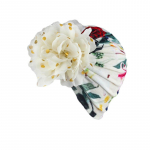 Armas l&auml;ikiv lilleline beebim&uuml;ts Turban Pehme puuvillane Vasts&uuml;ndinud beebipoistele T&uuml;drukutele M&uuml;ts M&uuml;ts Beanid V&auml;ikelaste Laste M&uuml;ts Pea&uuml;mbris beež