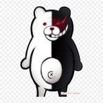Monokuma ja Monomi Danganronpa 2 H&uuml;vasti Despair Danganronpa Tr&uuml;ki kleebis riietele Ise ise T-s&auml;rkide termilised kleebised Plaaster Triikraud &Uuml;lekandmisel Plaaster