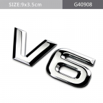 Modified Letters V6 V8 5.7 4WD AWD VXR VXL TXL Limited Metallist autokleebis, mis sobib k&otilde;ikidele autodele V6-B