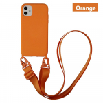 Luksuslik vedel silikoon&uuml;mbris koos Crossbody kaelakee kaelarihmaga iPhone 16 15 14 Plus 13 12 11 Pro Max 13 12 Mini XR XS X 8 7 Plus SE 2020 jaoks iPhone 13 mini