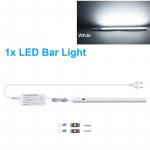 DIY LED kapialune lamp K&auml;si liikumisanduriga k&ouml;&ouml;givalgusti 30/40/50cm 12V alumiiniumprofiiliga valgustoru pirn koduvalgustuseks EL USA pistikuga 30cm