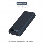 Qc/Pd kiirlaadimine 8X18650 LCD aku toitepank &uuml;mbris aku hoiukarp