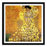 5D DIY Teemanttikandid Teemant Kaunis Gustav Klimt Adele pilt Teemantpasta Full Round 20x20CM