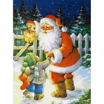 5D teemantmaali multifilm J&otilde;uluvana puu DIY festival Rhinestone'i kunst tikandid k&auml;sit&ouml;&ouml; kodukaunistus K&auml;sitsi valmistatud j&otilde;ulukink Full Round 20x30CM