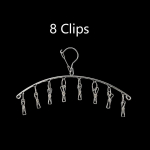 Roostevabast terasest riidekuivatusriide tuulekindel riideriiul 20 klambriga sokk pesu &otilde;hutus riidepuu aluspesu sokihoidja 8 clips