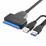 Sata USB 3.0 / 2.0 kaabliadapteri &uuml;les tugi 2,5 tolli v&auml;line Ssd HDD must
