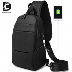 Uus meeste messenger kott vabaaja meeste kott Multifunktsionaalne rinnakott &Otilde;lakott Oblique Cross v&auml;ike seljakott Tide br&auml;ndi kott meeste seljakott must