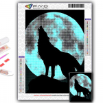 5D DIY Loom Hundi Ristpistes Kirsikivid Teemantjoonistus Tikand Mosaiik Kodukaunistus Full Round 20X30CM