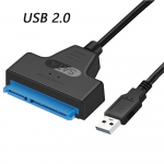 USB 3.0 to SATA 22 kontaktiga k&otilde;vaketta adapteri kaabel SATA to USB 2.0 t&uuml;&uuml;p C muunduri v&auml;line 2,5 tolline HDD SSD k&otilde;vaketta draiveri andmeedastusadapter USB 2.0