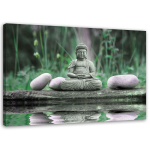 L&otilde;uenditr&uuml;kk Buddha Feng Shui meditatsioon 60x40 roheline