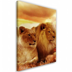 L&otilde;uenditr&uuml;kk Lions Africa Animals 40x60 pruun