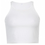 Naiste triibulised silmkoelised topid Sling &otilde;lg Slim Naba L&uuml;hike Vest Crop Top S valge