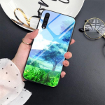 Luksuslik telefoni&uuml;mbris Samsung Galaxy A71 A72 A70 A73 A53 A13 5g A03 A22 A21s A03 Core A42 A52 Anime Scenery klaaskaanega For Samsung A21