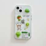 Cartoon Frog 3D Diy k&auml;sitsi valmistatud armas silikoonist pehme multifilmi telefoni&uuml;mbris iPhone X Xr 12 13 Pro Max 11 Xsmax Lovely tagakaane Capa jaoks for iphone x xs