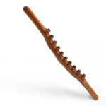 8/20 Beads Gua Sha Massaažipulk Karboniseeritud Puidust Selg Kaapamine Meridiaan Therapy Wand Lihaseid L&otilde;&otilde;gastav Keha Massaažirull Guasha 8 balls/1pc