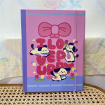 Ins Butterfly A5 Kpop fotokaardi k&ouml;itja fotokaardid koguge raamatuid, salvestusruumi albumit tehke ise k&otilde;vade kaantega m&auml;rkmik Agenda Korea kirjatarbed A5 3inch 25sheets dog 1