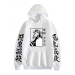 Mood Anime Demon Slayer Harajuku Pusad Naiste Rengoku Kyoujurou Pusad Esteetilised riided Kimetsu No Yaiba Mugen Train Pusa XS valge