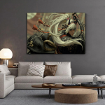 HD Beauty Anime Game Fantaasia T&uuml;druk HD Prindid L&otilde;uend Seina Kunst Maalimine Modulaarsed pildid Kodukaunistuse plakat Elutuba Ilma raamita 21*30cm
