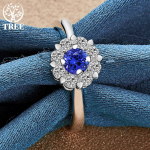 925 Sterling Silver Bulle &uuml;mmargune AAA tsirkoonist s&otilde;rmuse ehted 7#