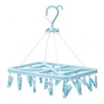 Kokkupandav kuivatusrest Sokid Aluspesu Tuulekindel riidepuu 20 klambriga riidel&otilde;ks sinine