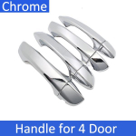 for Volkswagen VW T-Cross C11  2022 Durable Chrome Door Handle Cover Trim Car Cap Accessorie Styling decor No Keyless Entry