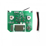 LED-ekraaniga &uuml;hilduv kaugjuhtimispuldiga kalap&uuml;&uuml;gipaadi saatjaplaat mitmev&auml;rviline