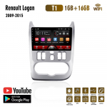 WiFi 2 Din Renault Logan 1 Sandero 2009-2015 Android-raadio jaoks Dacia Duster 2010-2017 Multimeedia GPS-navigatsioon 1+16GB