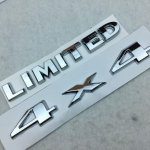 Metall Kroom 4X4+LIMITED Embleem Auto Auto Pagasiruumi Tagumine M&auml;rk Kleebis SUV h&otilde;be