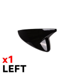 For Mazda3 Mazda 3 axela  carbon fiber Car Rear-view Mirror Covers Shell Rearview Mirror Edge Guards 1pc Black Left black