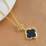 Neljaleheline murukaelakee Kerge luksuslik kaelarihma kett K&uuml;lma tuulega mitmek&uuml;lgne kaelakee naistele