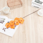 6 tk 75cm kunstlikku orhidee vart, kunstlikud Cymbidium lilled kodu, pulma, sise&otilde;ue kaunistamiseks, siidist Phalaenopsis oksad oranž