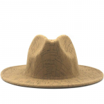 Lihtne must triip Naised Mehed Villane Fedora M&uuml;ts H&auml;rrasmees Elegantne Daam Talv S&uuml;gis Laia &Auml;&auml;rega Jazz Kirik Panama Sombrero m&uuml;ts 56-58CM adjustable