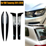 Volkseagen VW Touareg esitulede silmalaugude katte Kulmude trimmi + tagaakna spoileri jaoturi kleebis 2011 - 2018 auto jaoks