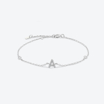 ANDYWEN 925 Sterling H&otilde;bedane Monogramm Kiri Algk&auml;ev&otilde;ru Kristallist Luksuslik CZ Tsirkoon Naiste Peened Ehted M