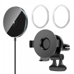 2in1 magnetiline juhtmevaba autolaadija kinnitus iPhone 13 12 Pro Max 12 13 15w magnetilise kiirlaadimise &otilde;huventilaatori autotelefoni hoidik as picture must