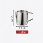 Roostevabast terasest piima-/kohvivahustamiskann vahustaja latte anum metallist kann 150ML