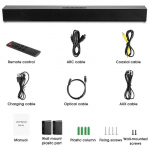 40 W teleri heliriba HiFi k&otilde;lar Kodukino heliriba Bluetoothiga &uuml;hilduv k&otilde;lari tugi Optiline HDMI-&uuml;hilduv SAMSUNGi teleri jaoks must