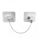 Lapse turvalukud Beebikindel k&uuml;lmkapi lukk Tugev kleepuv kaitselukk k&uuml;lmiku v&otilde;tmetega, valge