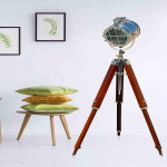 Hollywood Style Chrome Finish p&otilde;randalamp pruuni statiivialusega 142,24 cm