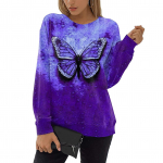 Butterfly Party Lilledega 3D-prindiga T-s&auml;rgid Naiste topid J&otilde;uluvaba Suures suuruses &Uuml;markaelusega T-s&auml;rk S