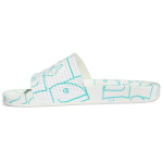 Mark Gonzales x adidas Shmoofoil Sandaalid &Uuml;leni Prinditud Unisex Tennised Valge Pilvevalge Pool-M&uuml;ndiroheline-Kiir-Melon GW3161 38