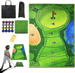 Juhuslik golfim&auml;ng 180*120 cm kleepuva m&auml;ngupinnaga m&auml;ngumatt Golfi l&ouml;&ouml;gimati komplekt golfi treeningu abivarustus golfivarustus Game set mitmev&auml;rviline