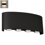 LED seinavalgusti suure heledusega IP64 veekindel roostekindel lihtne paigaldus koridori v&auml;lisseinavalgusti Warm light must